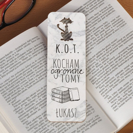 Zakładka do książki z kotem -K.O.T.