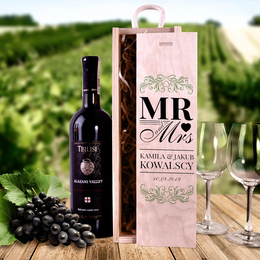 Pudełko na wino - prezent ślubny