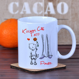 Kubek "Kocham Cię Tato"- od syna