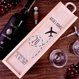 Pudełko na wino - prezent na rocznicę ślubu