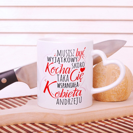 Kubek z nadrukiem- Mężczyzna WYJĄTKOWY