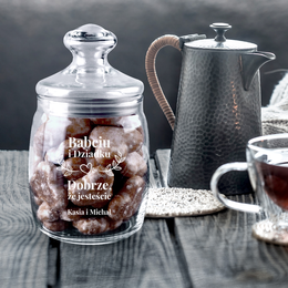 Słoik z piernikami i z grawerunkiem -Dla Babci/Dla Dziadka/ Dla Babci i Dziadka