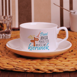 Filiżanka z nadrukiem dla nauczyciela geografii