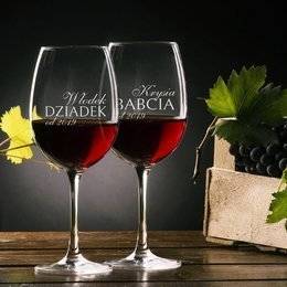 Kieliszki do wina dla dziadków