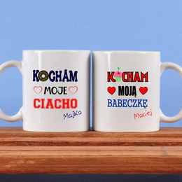 Dwa kubki dla pary- Babeczka i Ciacho