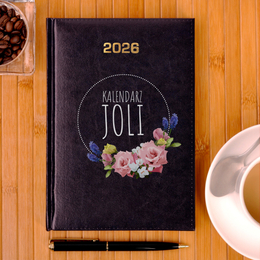 Kalendarz z nadrukiem- kwiatki