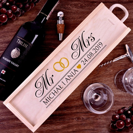 Pudełko na wino - prezent ślubny