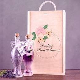 Zestaw kosmetyków w pudełku drewnianym - Podziękowania