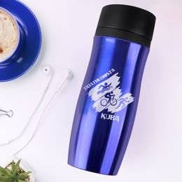 Kubek termiczny niebieski - triathlon