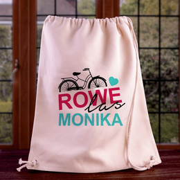 Worek na plecy dla rowerzystki