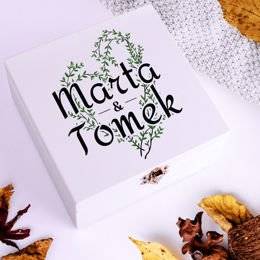 Pudełko z herbatą Lipton dla pary - serce z listków