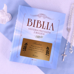 Biblia - Pamiatka I Komunii Świętej - gałązki oliwne