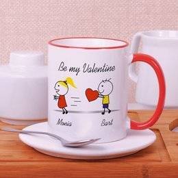 Kubek "Be my Valentine" dla niej