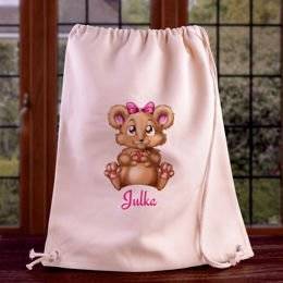 Worek na plecy dla dziecka - miś