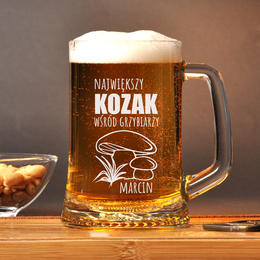 Kufel z grawerem- dla grzybiarza