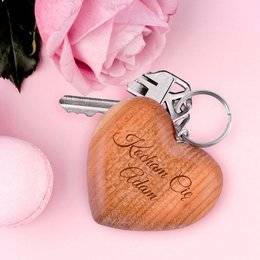 Brelok duże serce - Kocham Cię