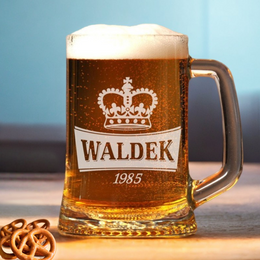 Kufel z grawerem "Korona"