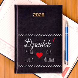 Kalendarz z nadrukiem- Dziadek do potęgi