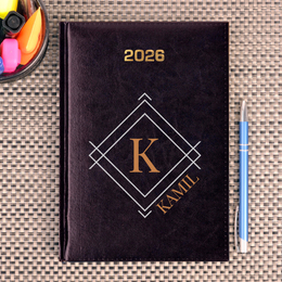 Kalendarz z nadrukiem- Monogram + imię