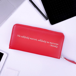 Duży portfel damski LOL czerwony - marzenia