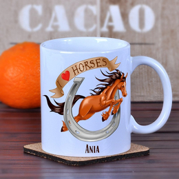 Kubek "I love horses"