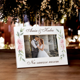 Ramka na zdjęcie ślubne "Kwiaty"