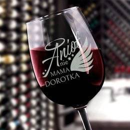 Kieliszek do wina dla mamy- Anioł nie Mama
