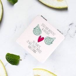 Lusterko białe z nadrukiem -Jeśli nie wierzysz w anioły...