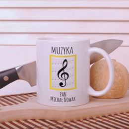 Kubek dla nauczyciela muzyki