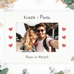 Ramka pozioma na zdjęcie - Zakochana Para
