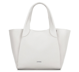 Torebka damska shopperka z eko skóry WITTCHEN 100-4Y-437-0 biała