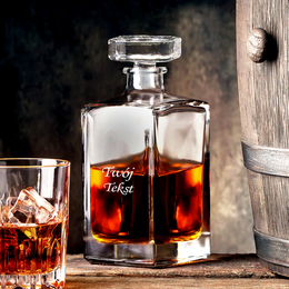 Karafka do whisky - Twój dowolny tekst