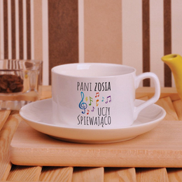 Filiżanka z nadrukiem dla nauczyciela muzyki