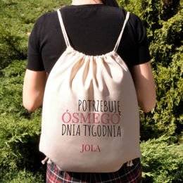 Worek na plecy - Potrzebuję 8 dnia tygodnia