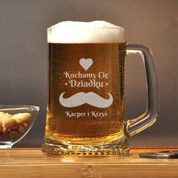 Kufel z grawerem Kocham Cię dziadku