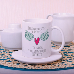 Kubek z nadrukiem- "Babcia- anioł"