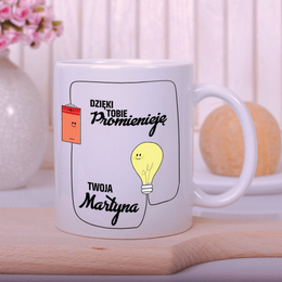 Kubek- "Dzięki Tobie promienieję"