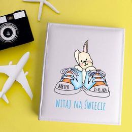 Duży album na zdjęcia dla dziecka - Witaj na świecie