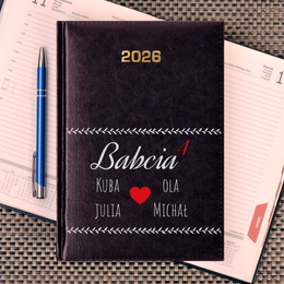 Kalendarz z nadrukiem- Babcia do potęgi