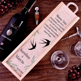 Pudełko na wino - podziękowania dla rodziców