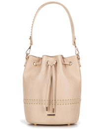 Torebka damska typu worek WITTCHEN 100-4Y-208-0 beżowa