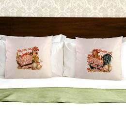 Dwie poduszki dla pary - Kura i Kogut - kocham Cię
