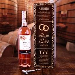 Pudełko na wino - podziękowania dla rodziców