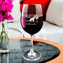 Kieliszek do wina z iminiem - winozaur