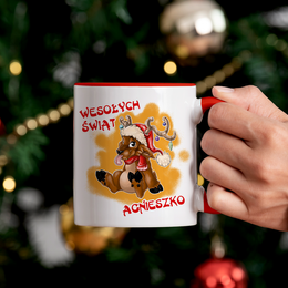 Kubek Świąteczny- Renifer