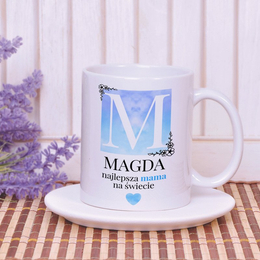 Kubek Mama z monogramem i imieniem