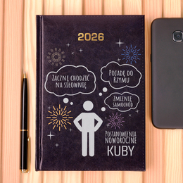 Kalendarz z nadrukiem- postanowienia noworoczne