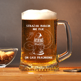 Kufel z grawerem- dla strażaka