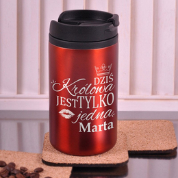 Kubek termiczny- Dziś Królowa jest tylko jedna