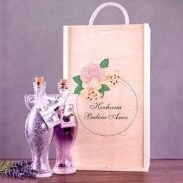 Zestaw kosmetyków w pudełku drewnianym dla Kochanej Babci